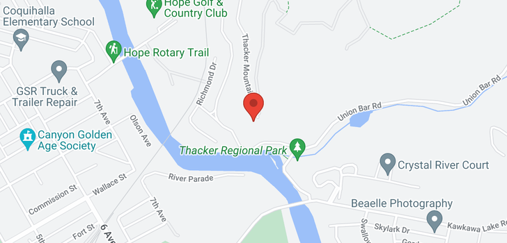 map of 21377 THACKER MOUNTAIN ROAD